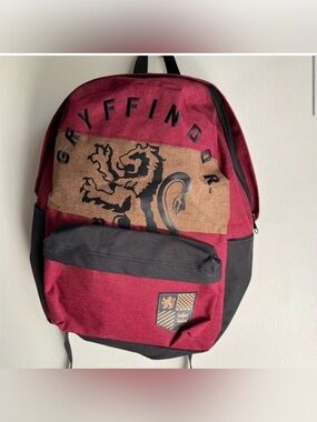 Gryffindor Harry Potter Color Block Backpack Red School Travel